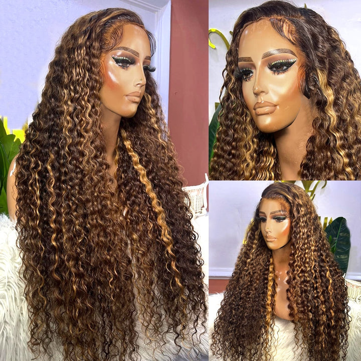 Curly Ombre Human Hair Wig