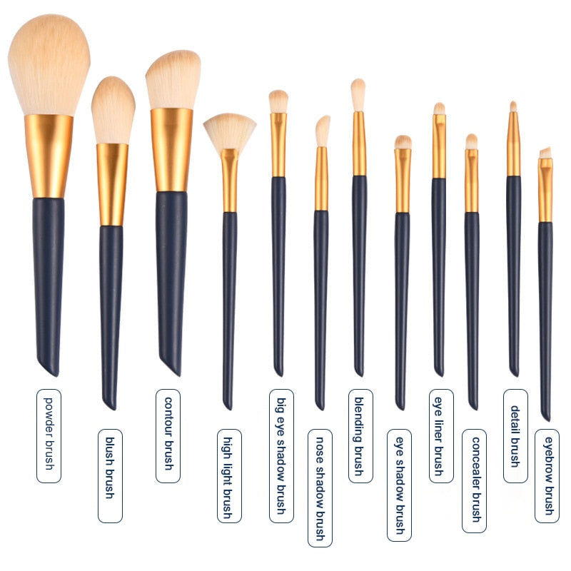 12PCS Exquisite Makeup Brushes Set