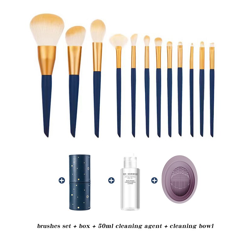 12PCS Exquisite Makeup Brushes Set