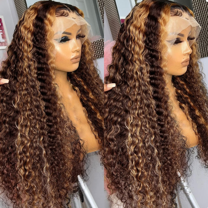 Curly Ombre Human Hair Wig